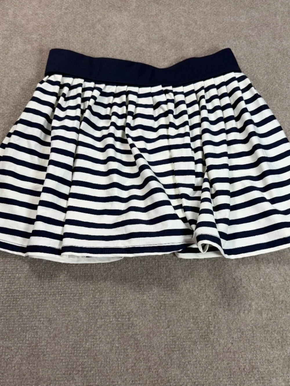 Kate Spade ‘dive right in’ Navy & White Striped Skirt - Size M